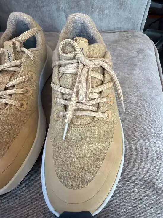 Allbirds Wool Runner Protect in Stony Beige - Picture 3 of 13